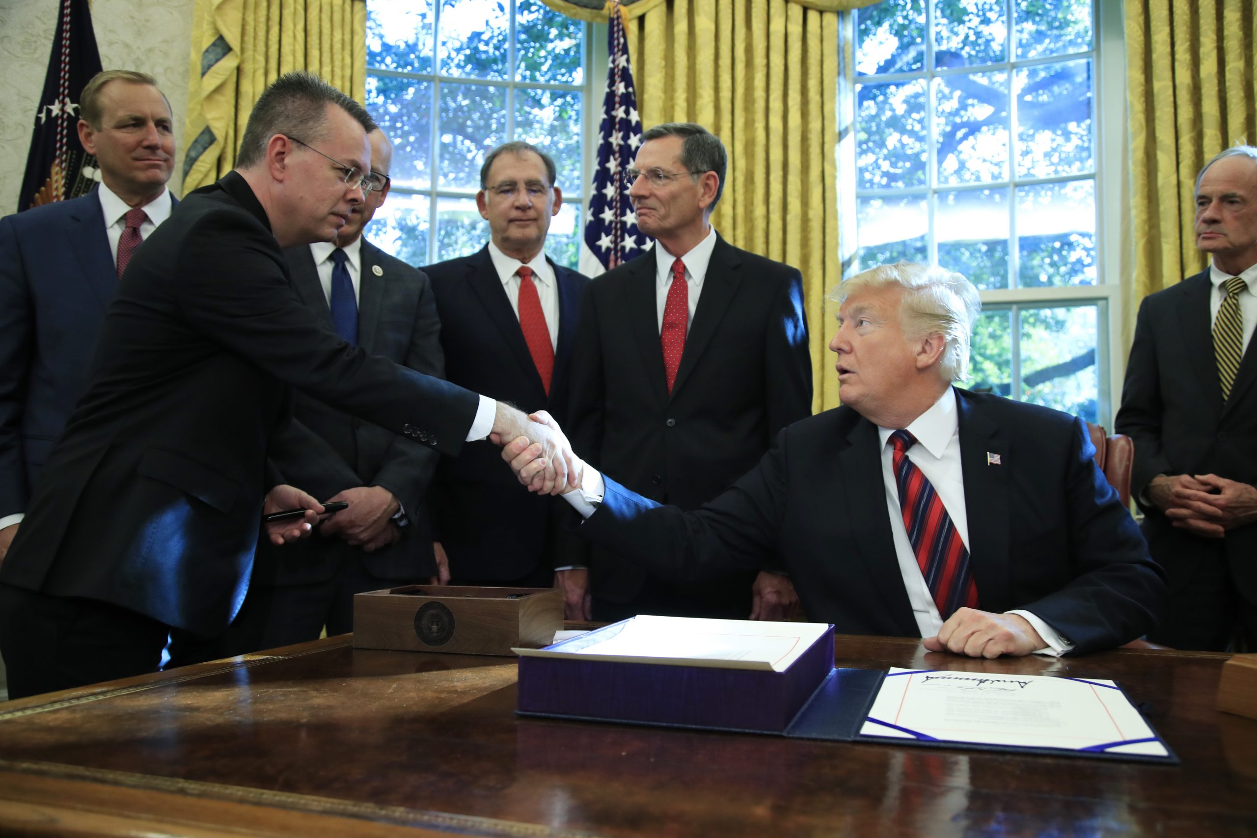 Donald Trump, Andrew Brunson