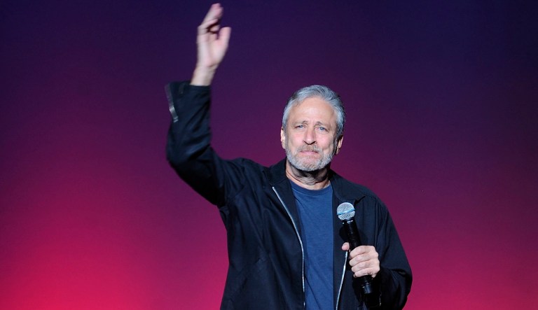 Jon Stewart attends the 12th annual Stand Up For Heroes benefit concert at the Hulu Theater at Madison Square Garden on Monday, Nov. 5, 2018, in New York.