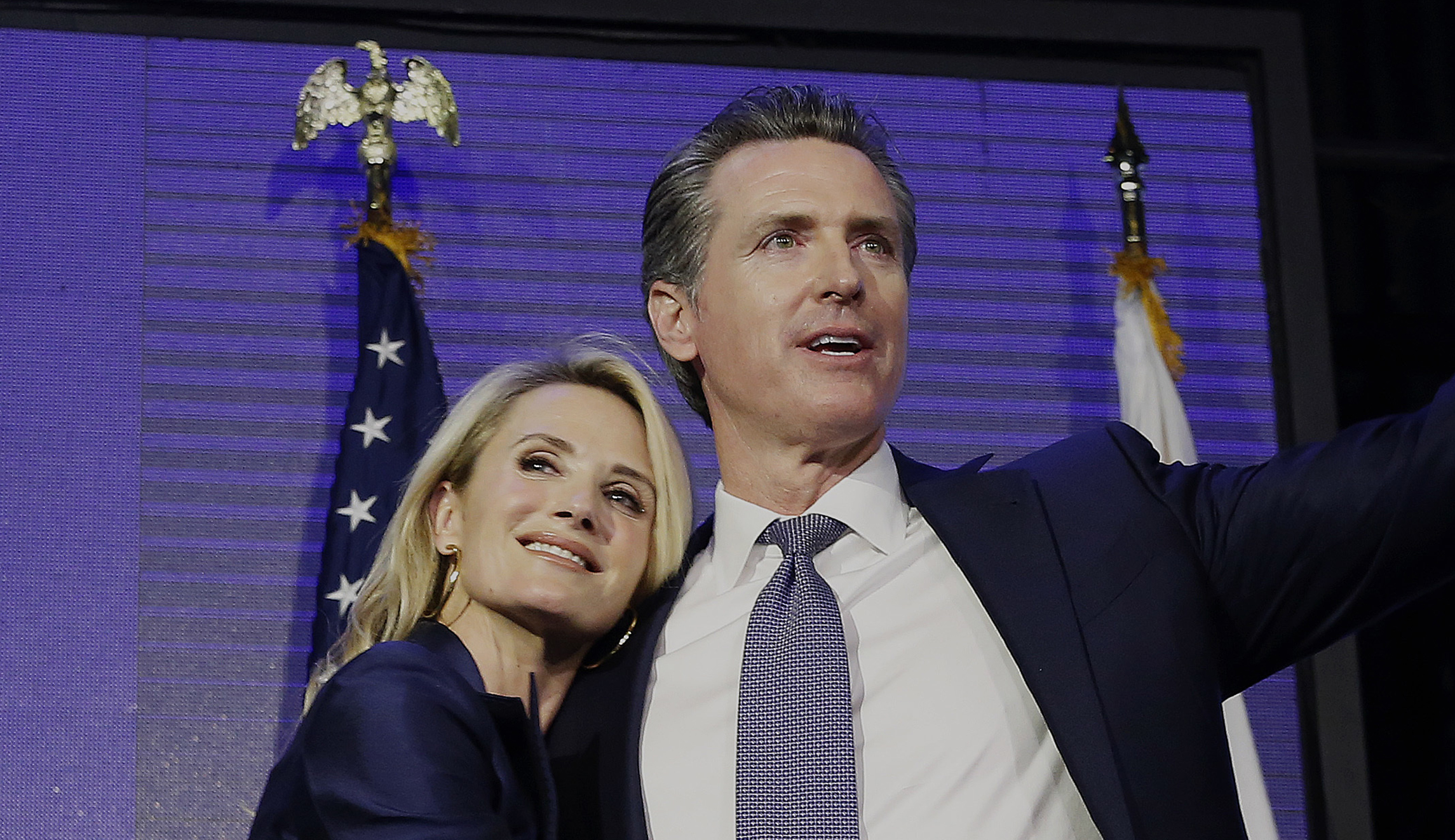 Jennifer Siebel Newsom and Gavin Newsom - 112418