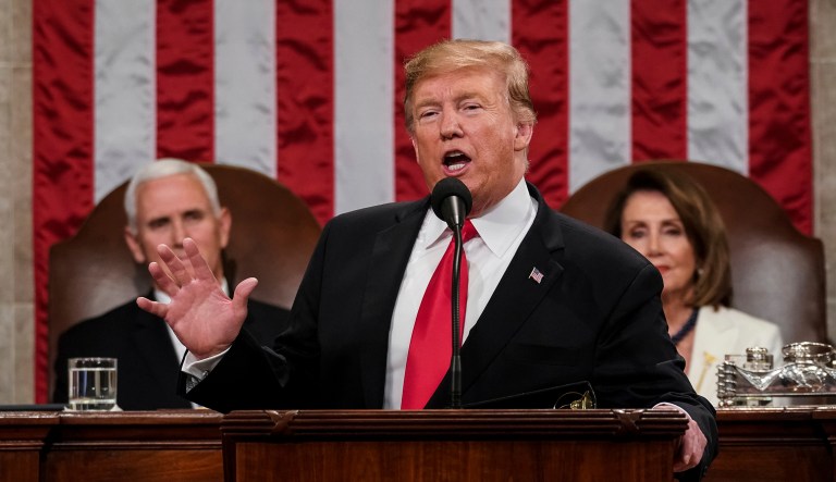 President Trump gives his State of the Union address.