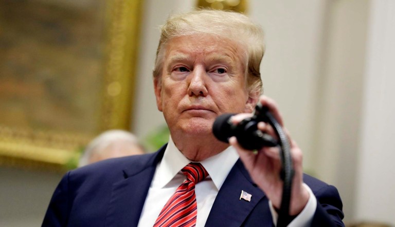 President Trump speaks during a signing ceremony in the Roosevelt Room of the White House, Tuesday, March 5, 2019, in Washington. 
