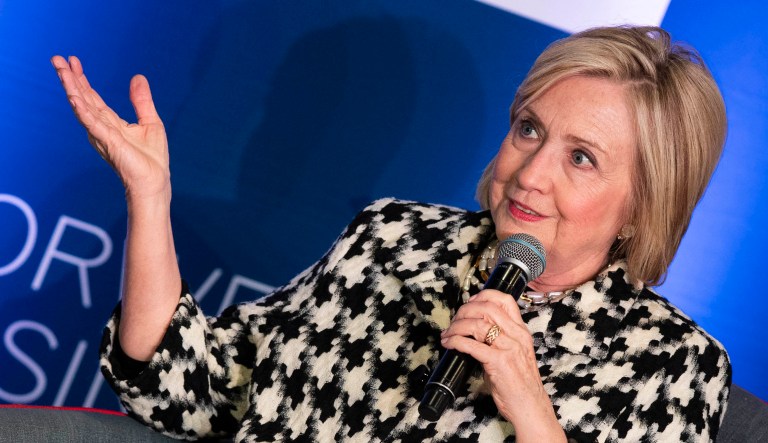 Hillary Clinton speaks at an event.