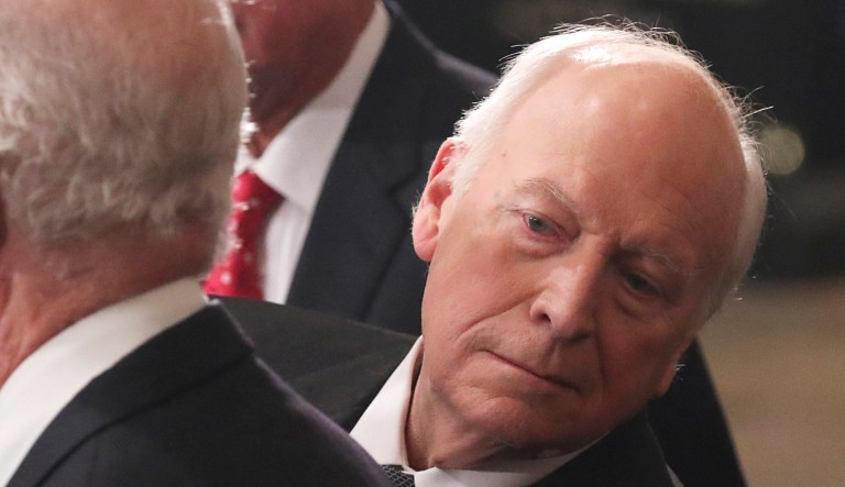 Former Vice President Dick Cheney is seen.
