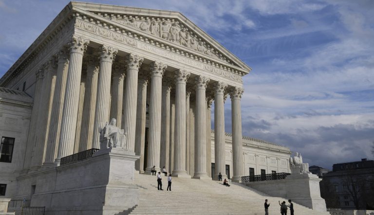 A view of the Supreme Court in Washington, Friday, March 15, 2019. 