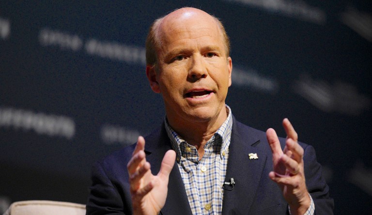 Democratic presidential candidate and former Rep. John Delaney, D-Md., speaks at an event.