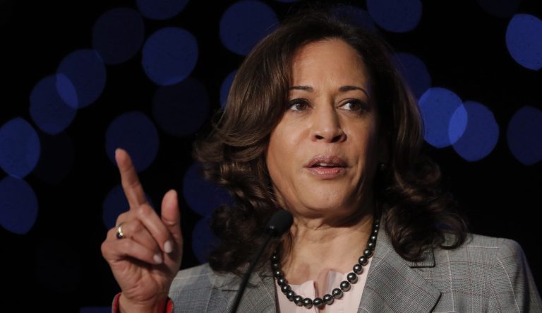 Democratic Presidential Candidate Sen. Kamala Harris, D-Calif., speaks at the Alpha Kappa Alpha Sorority South Central Regional Conference in New Orleans, Friday, April 19, 2019. 