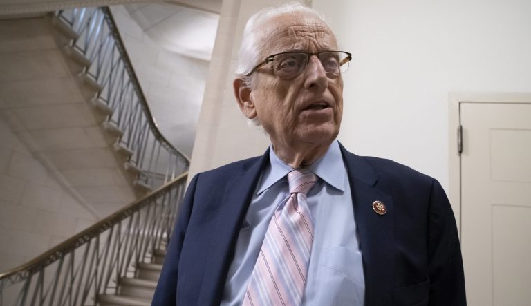 Rep. Bill Pascrell, D-N.J., takes a reporter's question on Capitol Hill in Washington, Thursday, May 9, 2019.