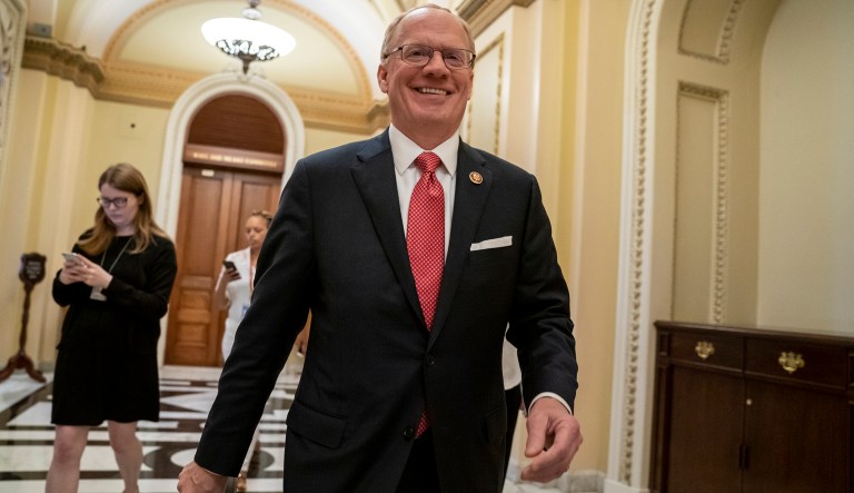 Rep. John Rose, R-Tenn., a freshman from Cookeville, Tenn., leaves the chamber at the Capitol after he blocked a unanimous consent vote during a scheduled pro forma House session on a long-awaited $19 billion disaster aid bill in the chamber, Thursday, May 30, 2019. Rep. Thomas Massie, R-Ky., and freshman Rep. Chip Roy, R-Texas, have both blocked passage of the measure in the past week.