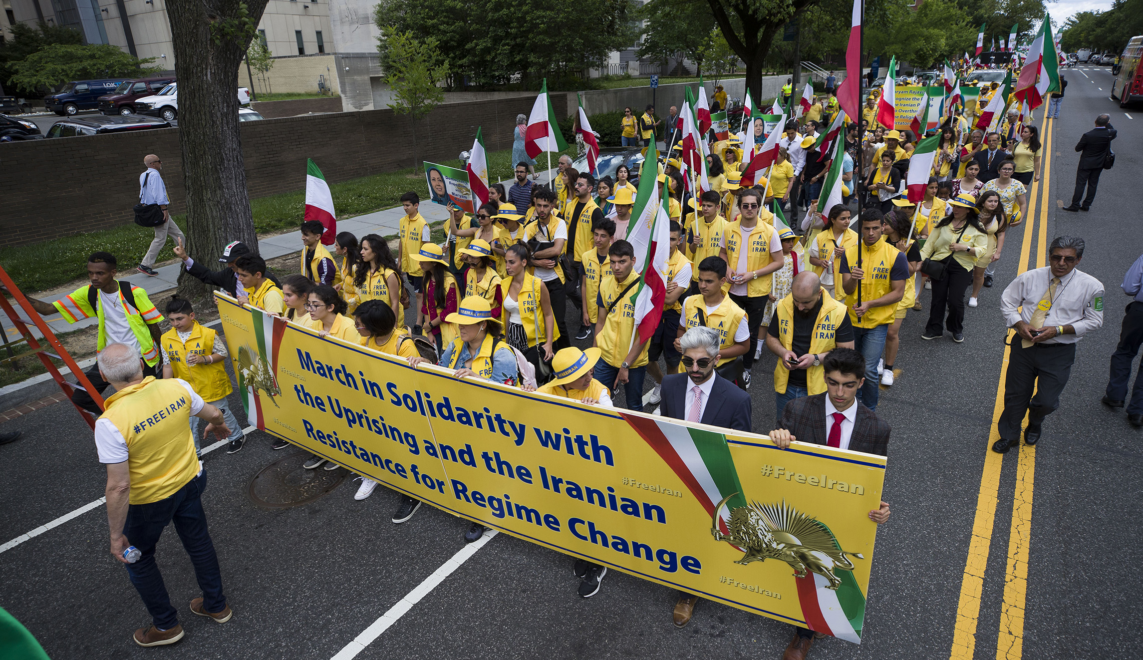 Iranian Americans rally in Washington for regime change — by Iranians