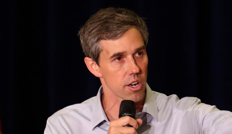 Democratic presidential candidate Beto O'Rourke speaks.