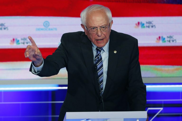 Democratic presidential candidate Sen. Bernie Sanders, I-Vt.