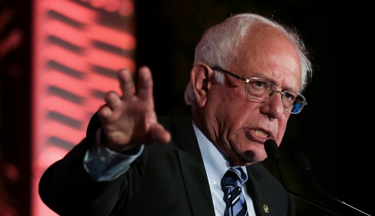 Sen. Bernie Sanders, I-Vt., speaks during the 2019 National Newspapers Publishers Association Convention at the Westin Hotel Friday, June 28, 2019, in Cincinnati.