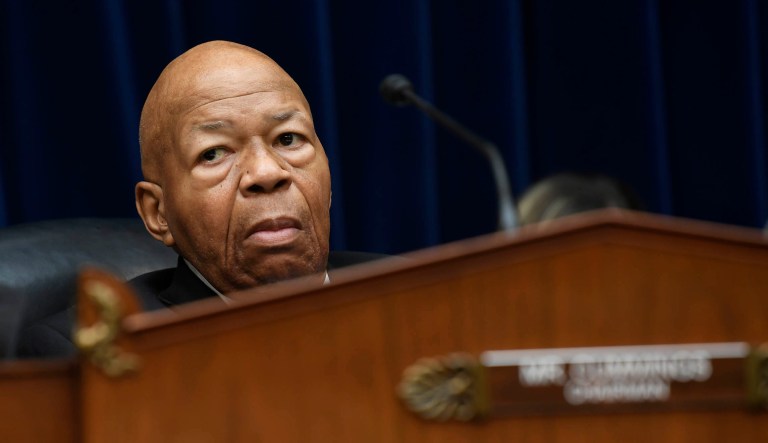 House Oversight Committee Chairman Rep. Elijah Cummings, D-Maryland, waits to start a hearing on Capitol Hill in Washington.
