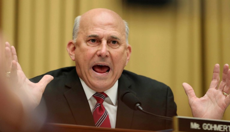 Rep. Louie Gohmert, R-Texas, asks questions during a hearing.