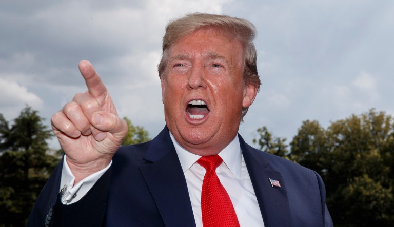 President Trump is seen.