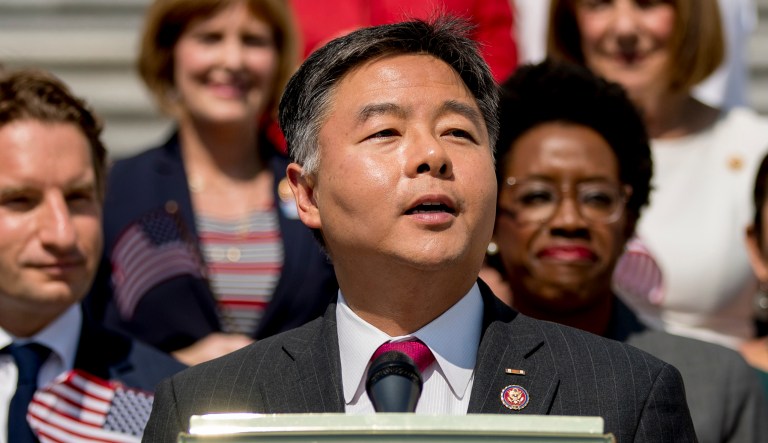 Rep. Ted Lieu, D-California, speaks.