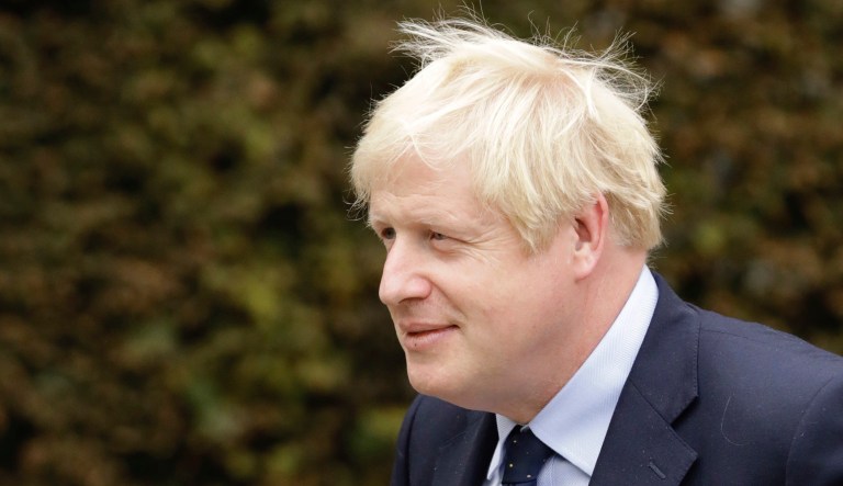 British Prime Minister Boris Johnson is seen.