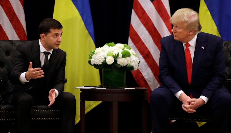 President Trump and Volodymyr Zelensky is shown.