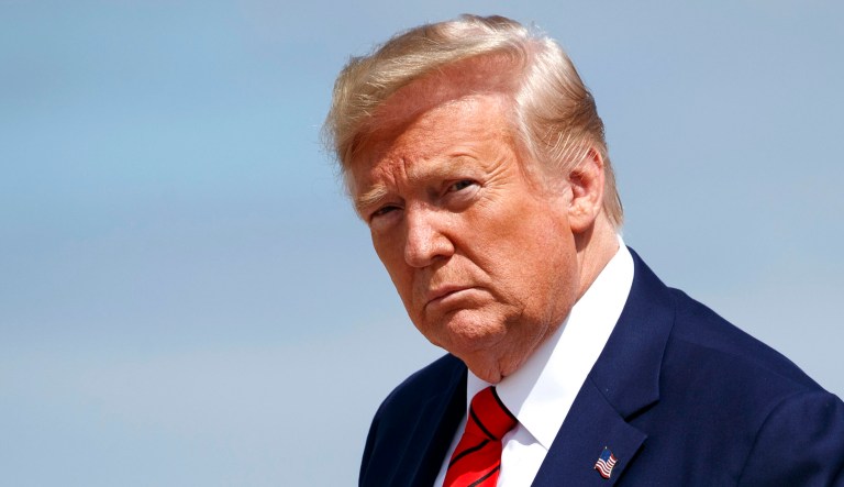 President Trump is seen.