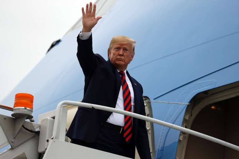 Trump invites high school football players suspended after honoring 9/11 first responders onstage during rally