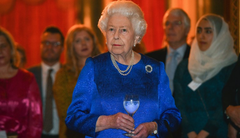 Queen Elizabeth II, during a reception to celebrate the work of The Queen Elizabeth Diamond Jubilee Trust at Buckingham Palace, London. PA Photo. Picture date: Wednesday September 4, 2019. 