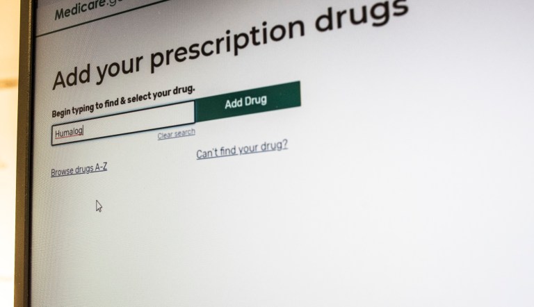 President Trump's administration's new and highly touted online tool for seniors to find Medicare prescription drug plans show a status bar, bottom in blue, showing "2 drugs in your drug list" which is not accurate and interferes with the total drugs added to the Personal Drug List, in Arlington, Va., Thursday, Nov. 21, 2019. The online tool has problems providing key information.