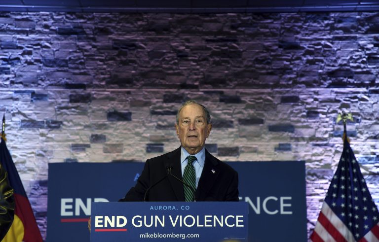 Democratic presidential contender Michael Bloomberg has moved into fourth in a Zogby Analytics survey and many voters support one of his top platforms, gun control.