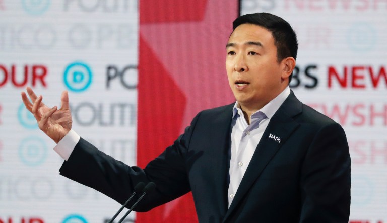 Yang hits Democratic Party for ‘acting like Donald Trump is the cause of all of our problems’