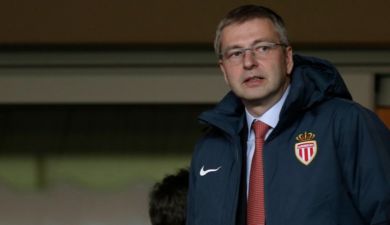 President of AS Monaco Football Club, Dmitri Rybolovlev of Russia, attends the French League One soccer match Monaco vs Paris Saint Germain, Sunday, March 1, 2015, in Monaco stadium.