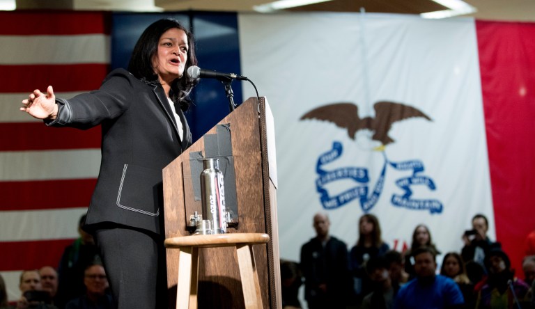 Far-left lawmaker throws support behind Biden as best chance to beat Trump