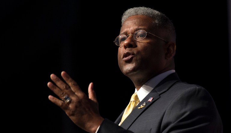 Former Florida Rep. Allen West speaks in Washington, D.C.