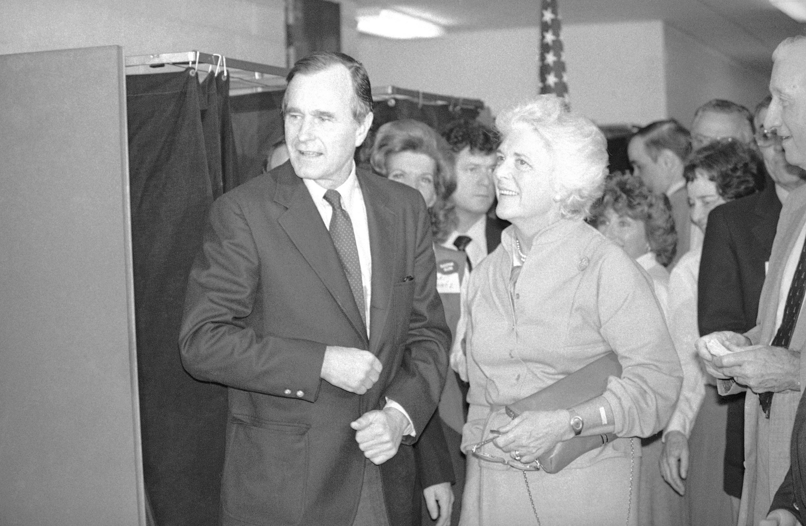 George Bush and Barbara Bush