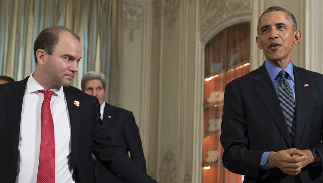 Barack Obama and Ben Rhodes