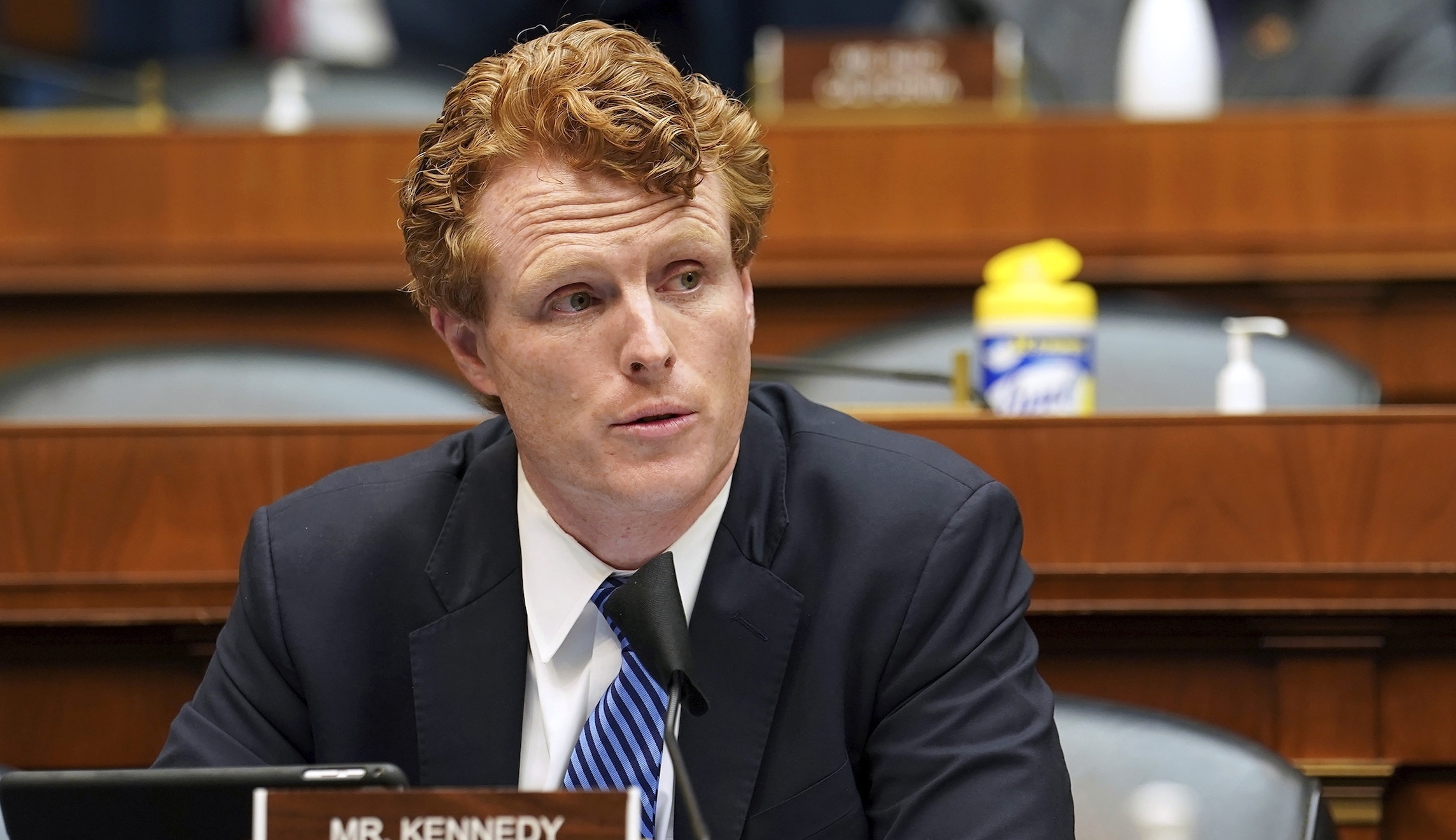 Joe Kennedy III heckled at event by would-be Ayanna Pressley Republican challenger