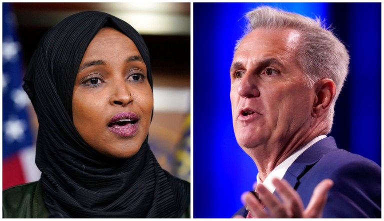 Ilhan Omar calls McCarthy ‘spiteful coward’ as he reads Schiff censure resolution