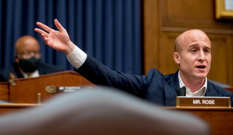 Max Rose bets on blasting Bill de Blasio to win reelection