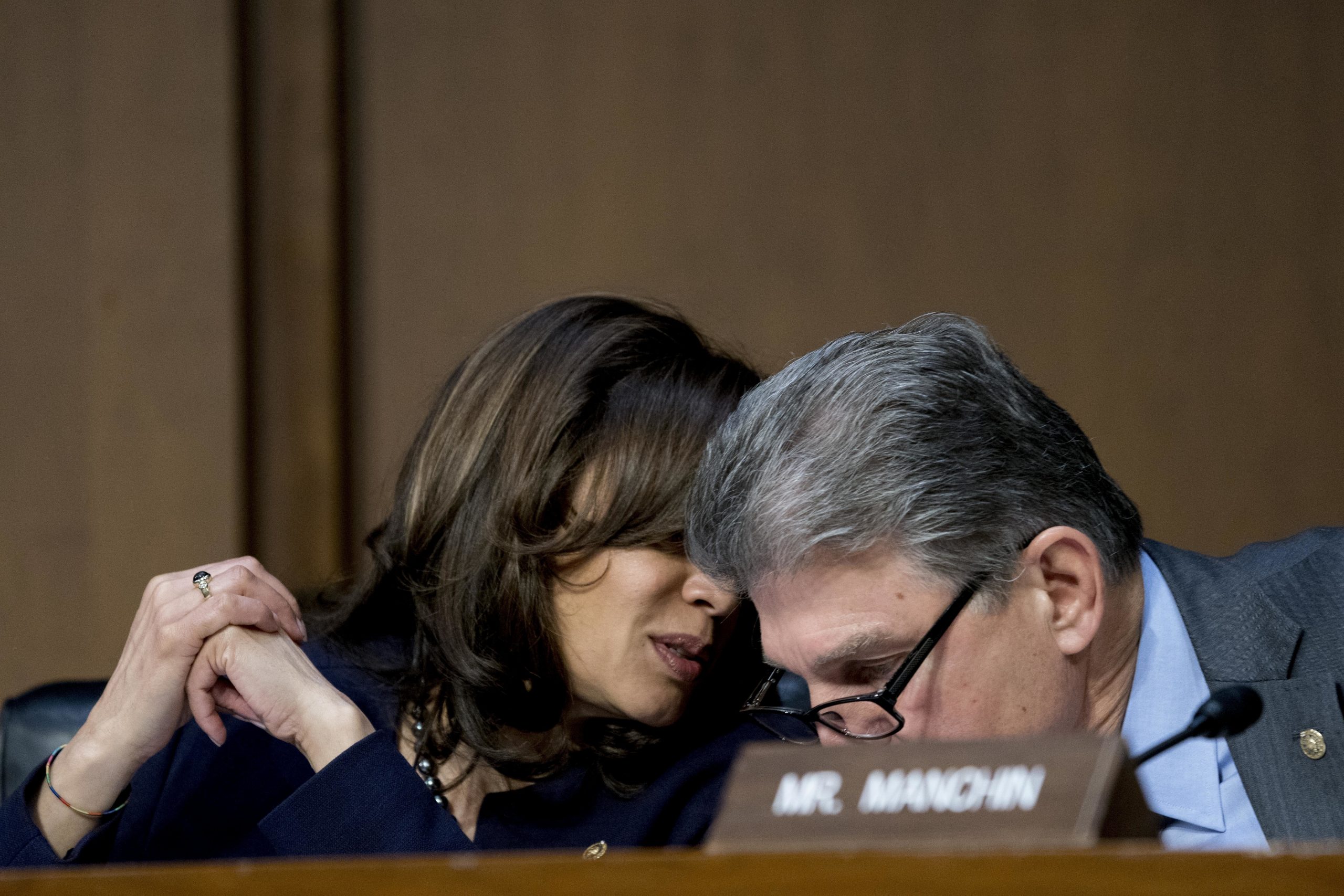 ‘That’s not a way of working together’: Manchin reacts to Harris’s TV appearance in his state