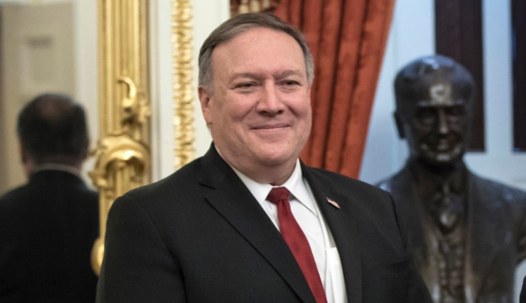 Mike Pompeo was confirmed by the Senate on Thursday to be President Trump's secretary of state.