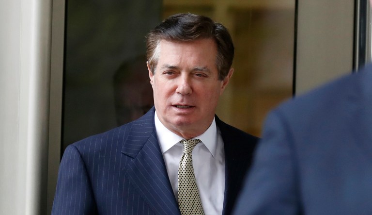 Paul Manafort departs Federal District Court for a hearing in Washington. 