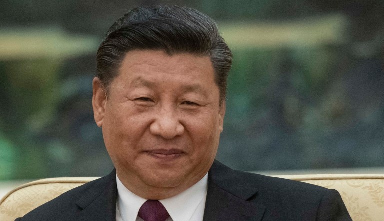 China's President Xi Jinping attends a meeting with US Secretary of State Mike Pompeo at the Great Hall of the People in Beijing. 