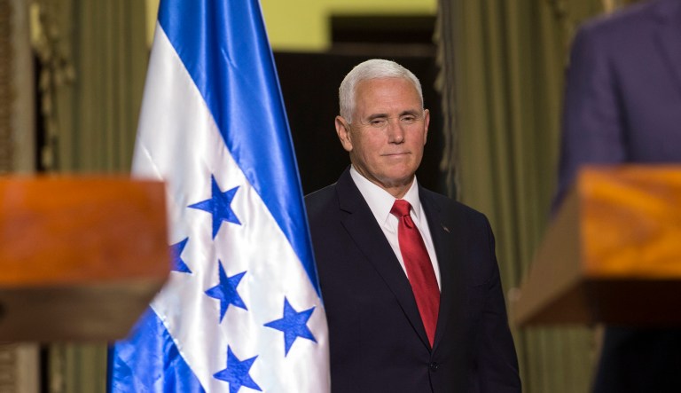 Vice President Mike Pence told the leaders of three Central American nations that they must do more to stop the flow of migrants who enter the United States illegally.