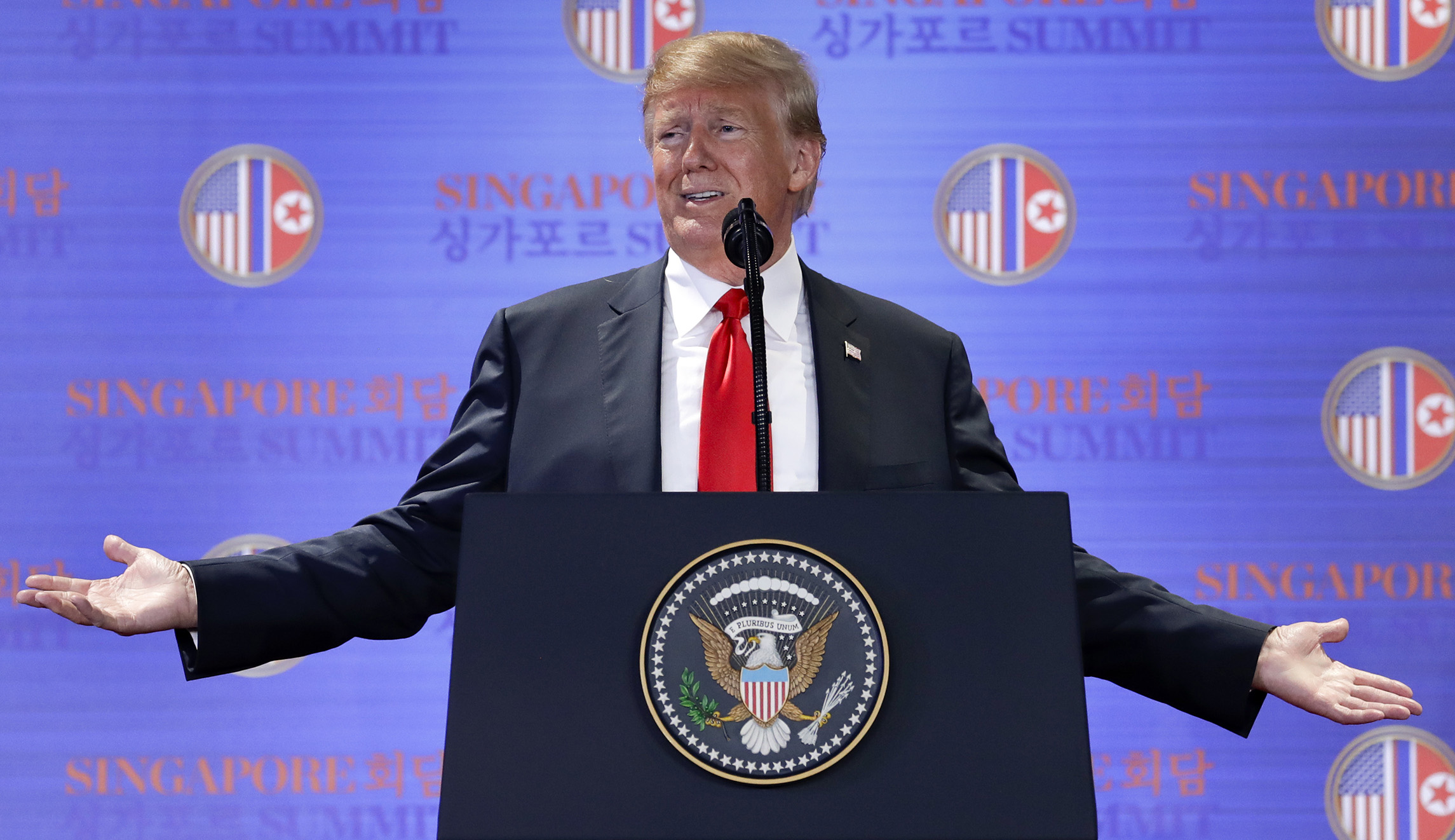 Trump claims his approval would skyrocket to 75 percent absent Russia probe
