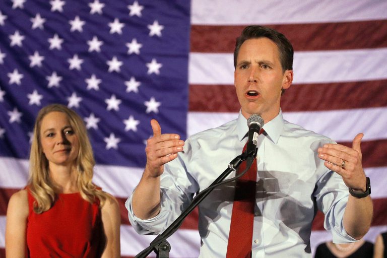 Josh Hawley’s wife files criminal complaint against organizer of protest at their home
