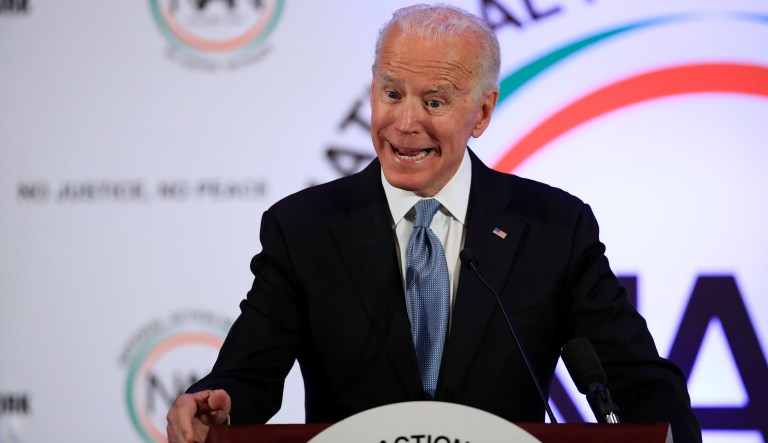 Former Vice President Joe Biden speaks during a breakfast gathering commemorating the Martin Luther King Day in Washington, Monday, Jan. 21, 2019. 