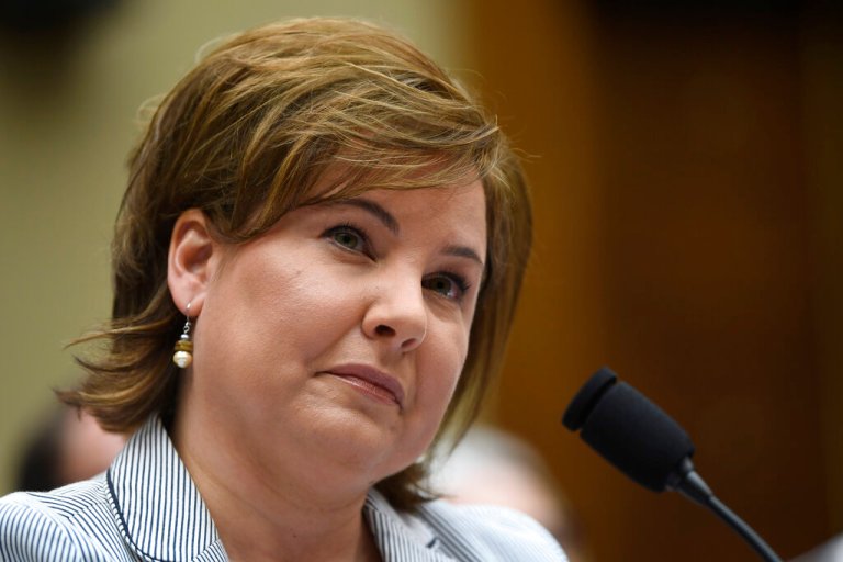 Federal Trade Commission Commissioner Christine Wilson testifies during a House Energy and Commerce subcommittee hearing on Capitol Hill in Washington, Wednesday, May 8, 2019, regarding consumer protection on data privacy. 