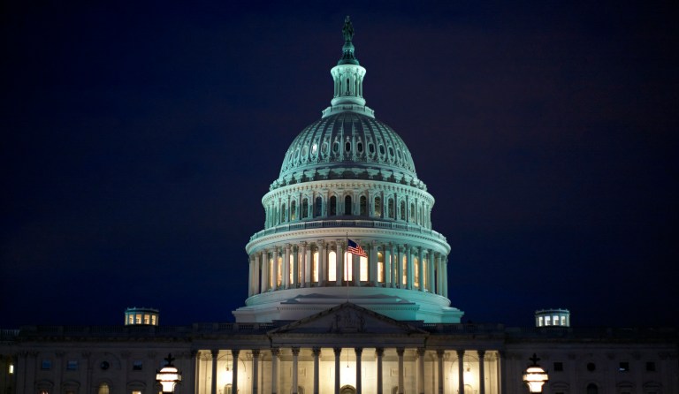 The United States Capitol building, east facade, at dawn is seen in this general view , Monday, Jan. 27, 2020, in Washington, DC. A new financial audit finds that the city is awash with people earning six-figure incomes.
