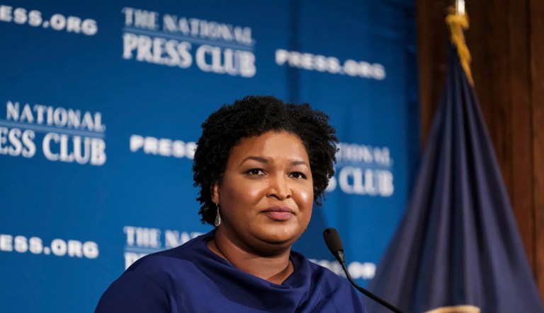 ‘Dangerously incompetent’: Stacey Abrams condemns Georgia governor for starting to reopen economy
