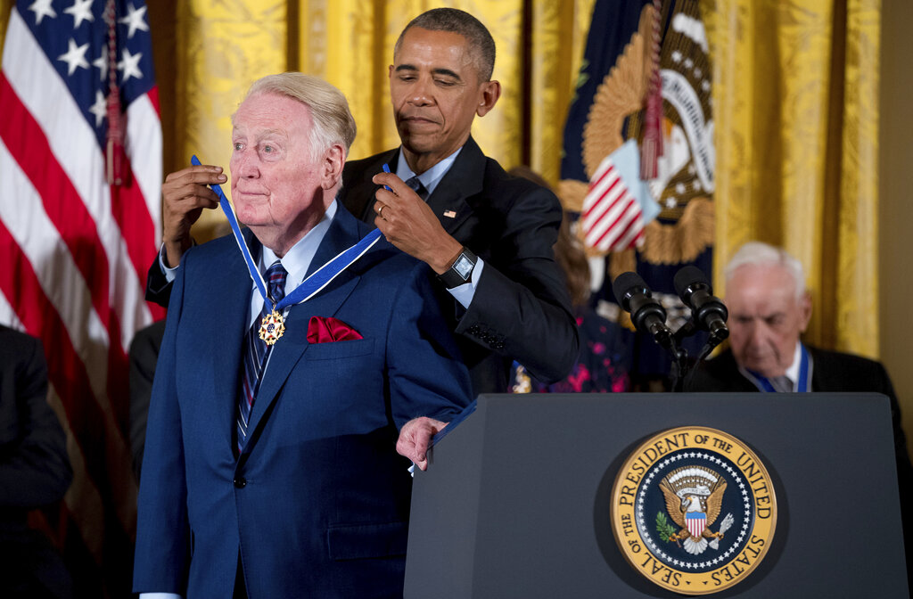 Barack Obama, Vin Scully