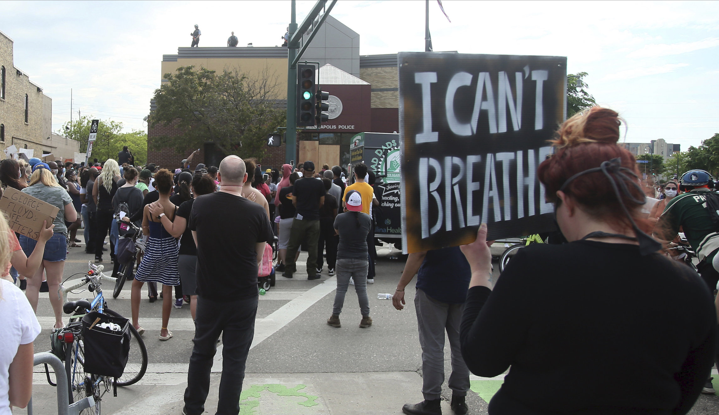 Video shows driver hitting protester in George Floyd demonstration