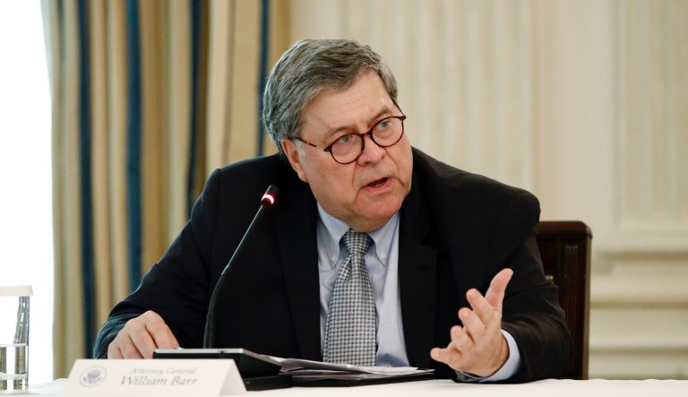 William Barr counters Trump claim that he went to White House bunker for ‘inspection’ amid protests